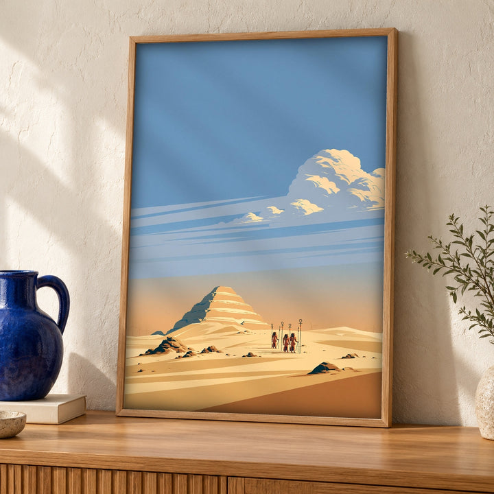 Ancient Egypt Art, Step Pyramid of Djoser, Cultural Decor