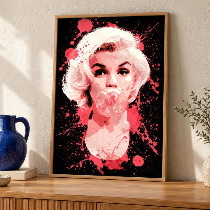 Hypebeast Decor, Pop Art Bombshell Print, Retro Glam