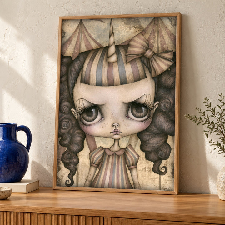 Dark Fantasy Art, Vintage Circus Poster, Gothic Decor