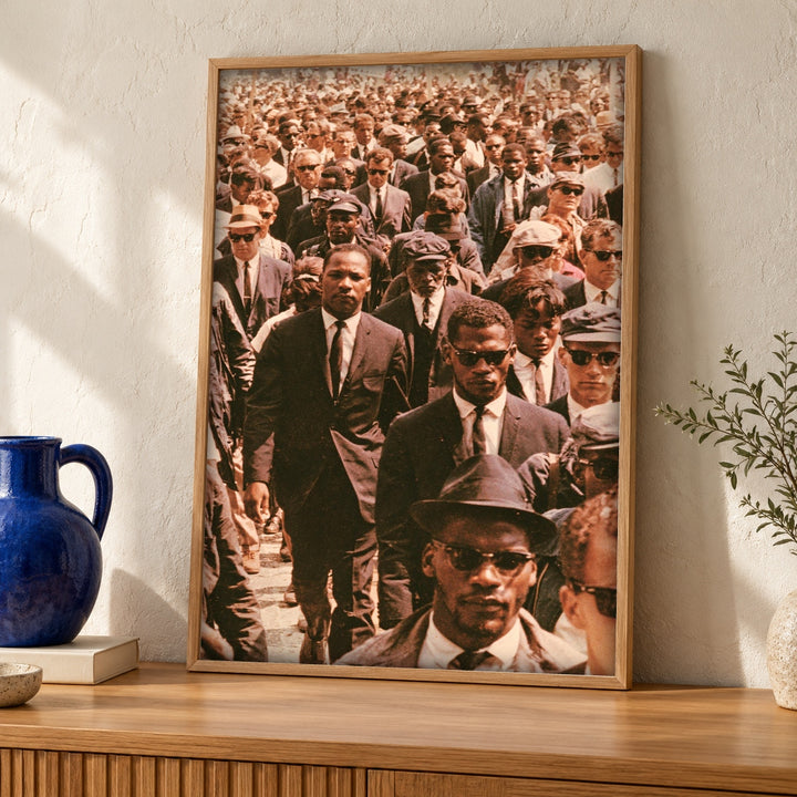 African American Art, Civil Rights March Print