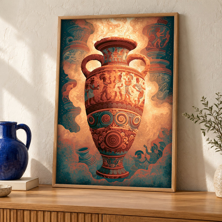 Ancient Greek Art, Athenian Amphora Mythology Print