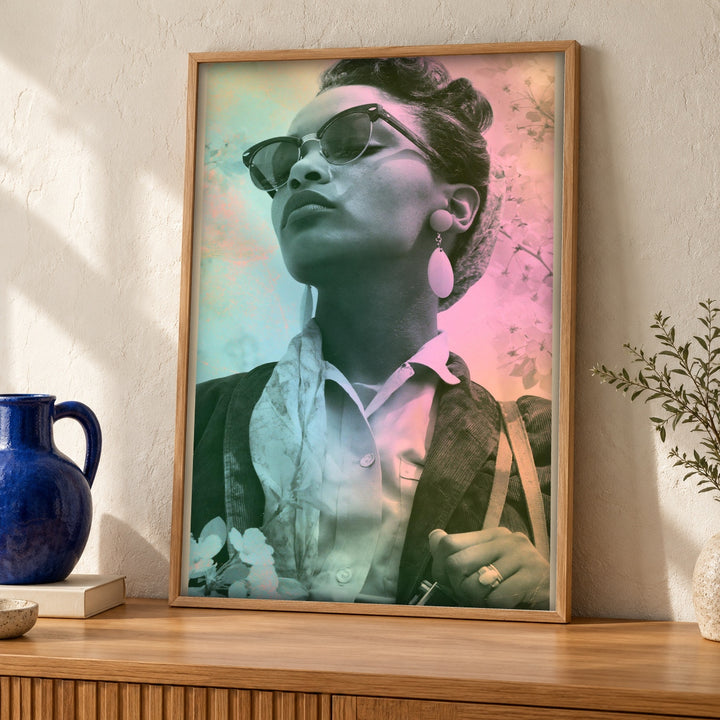 African American Art, Retro Wall Portrait, Black Culture Decor