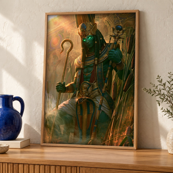 Egyptian God Art, Osiris Ancient Egypt Print