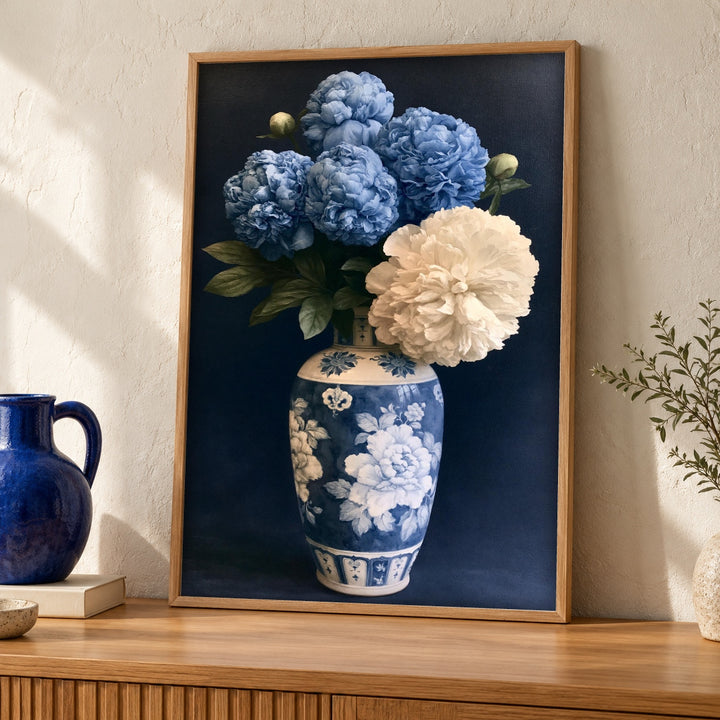 China Porcelain Art, Imperial Peony Botanical Print