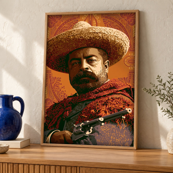 Mexican Folk Art, Revolution Wall Print, Propaganda Poster