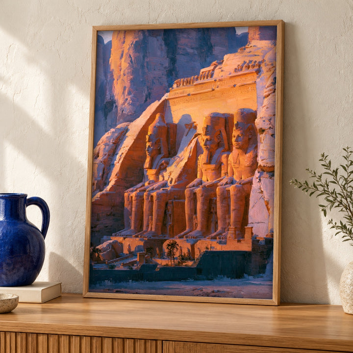 Ancient Egypt Wall Art, Ramesses II Temple Abu Simbel