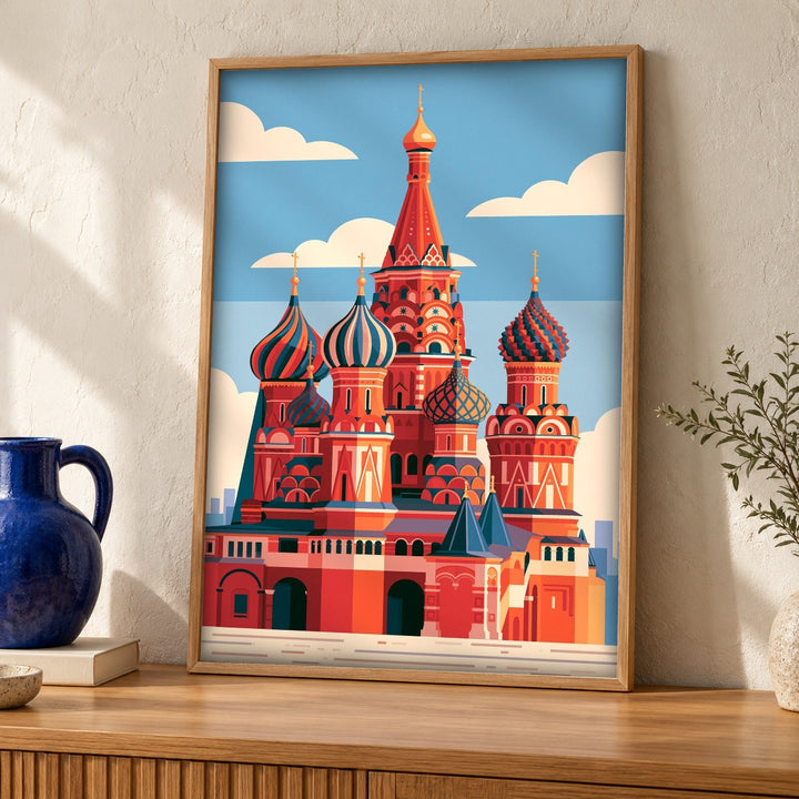 Moscow Wall Art, Saint Basil's Cathedral Russia Poster