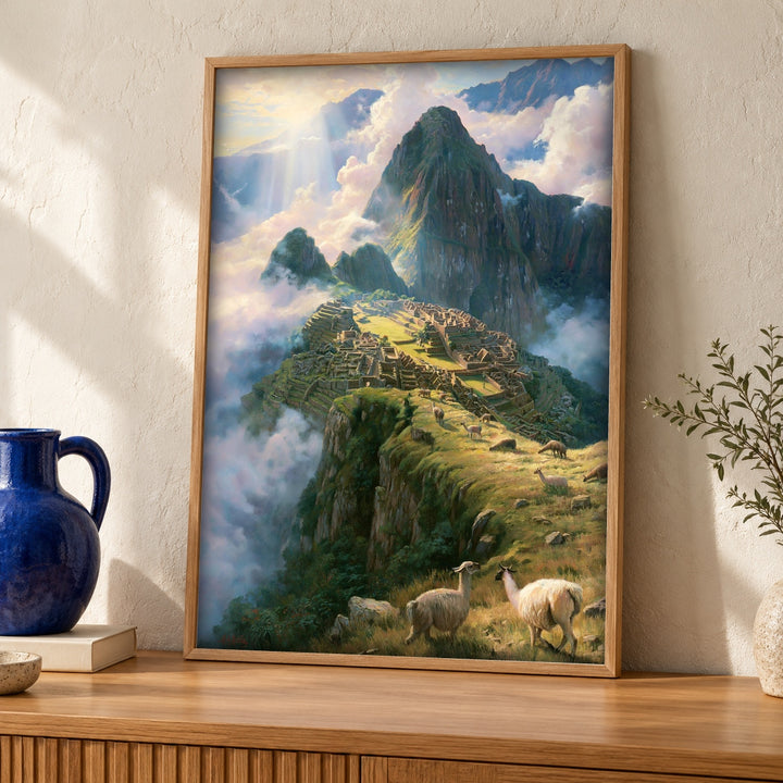 Machu Picchu Art, Inca Empire Print