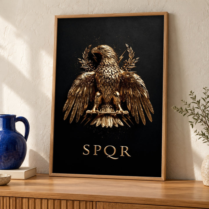 Roman Eagle Print, SPQR Legion Aquila Poster