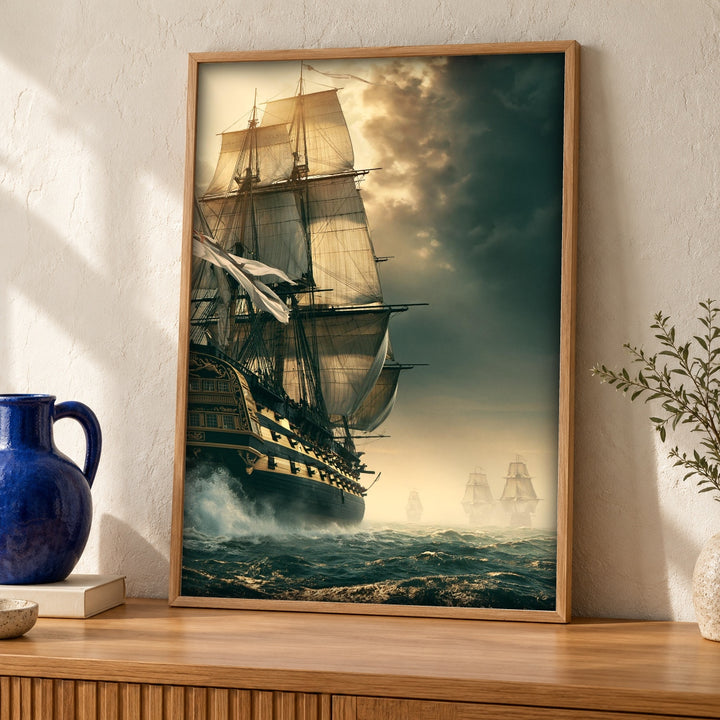 Nautical Wall Art, Age of Sail Ship Print