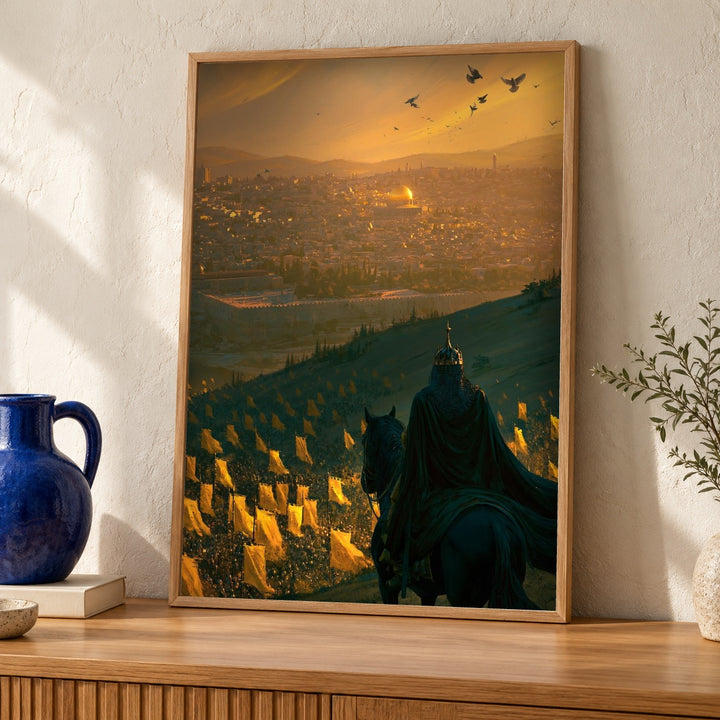 Saladin Jerusalem Art, Islamic Conquest Poster