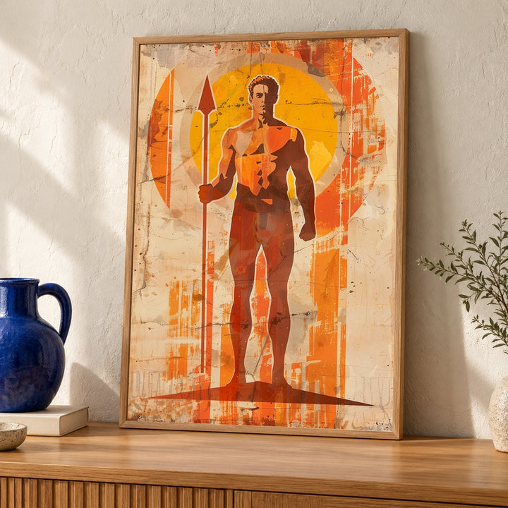 Greek Mythology Art, Apollo Sun God Print, Vintage Wall Decor
