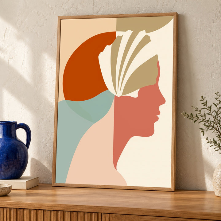 Greek Mythology Art, Aphrodite Shell Print, Vintage Wall Decor