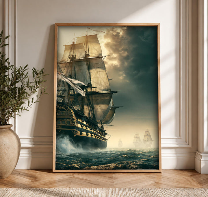 Nautical Wall Art, Age of Sail Ship Print