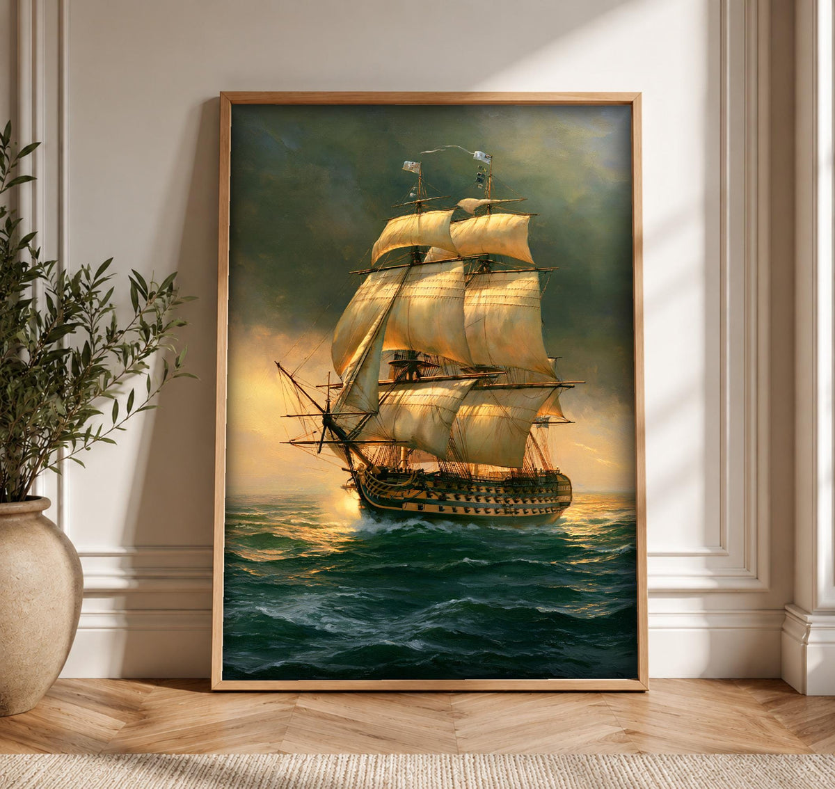 Nautical Wall Art, HMS Victory Ship Print