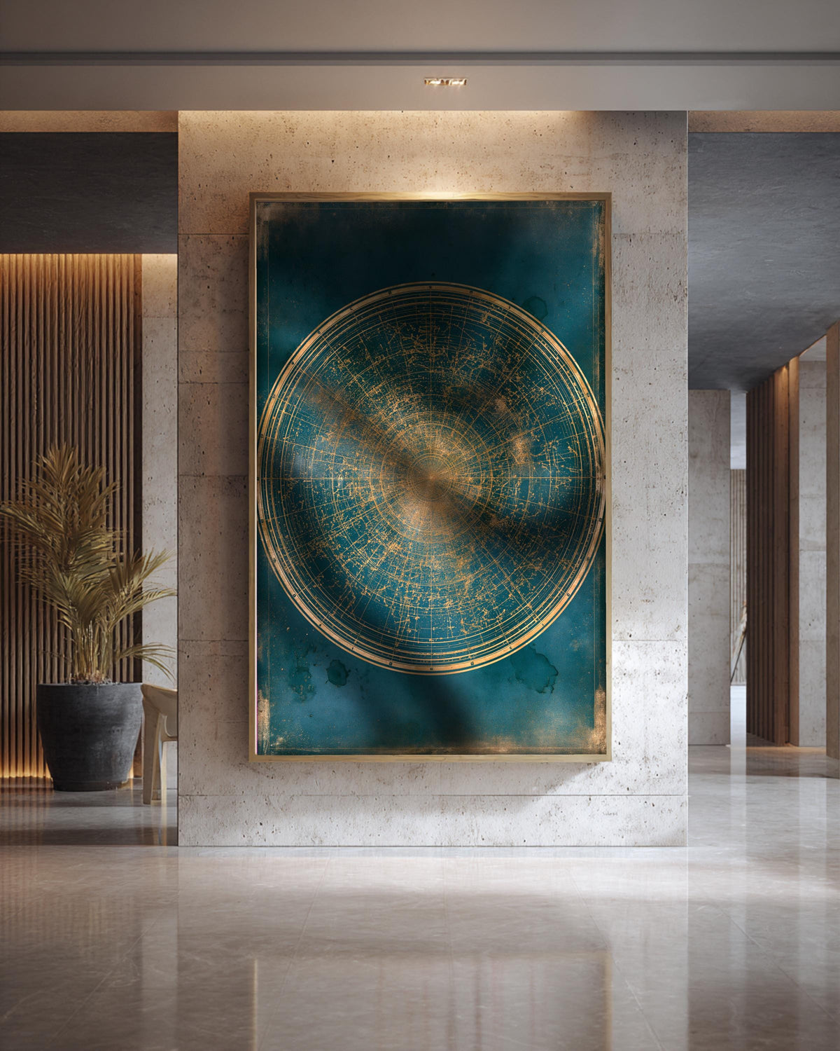 Antique Astronomy, Celestial Star Map Print