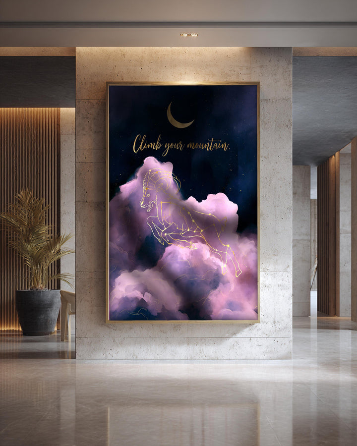 Celestial Star Map, Capricorn Constellation Print