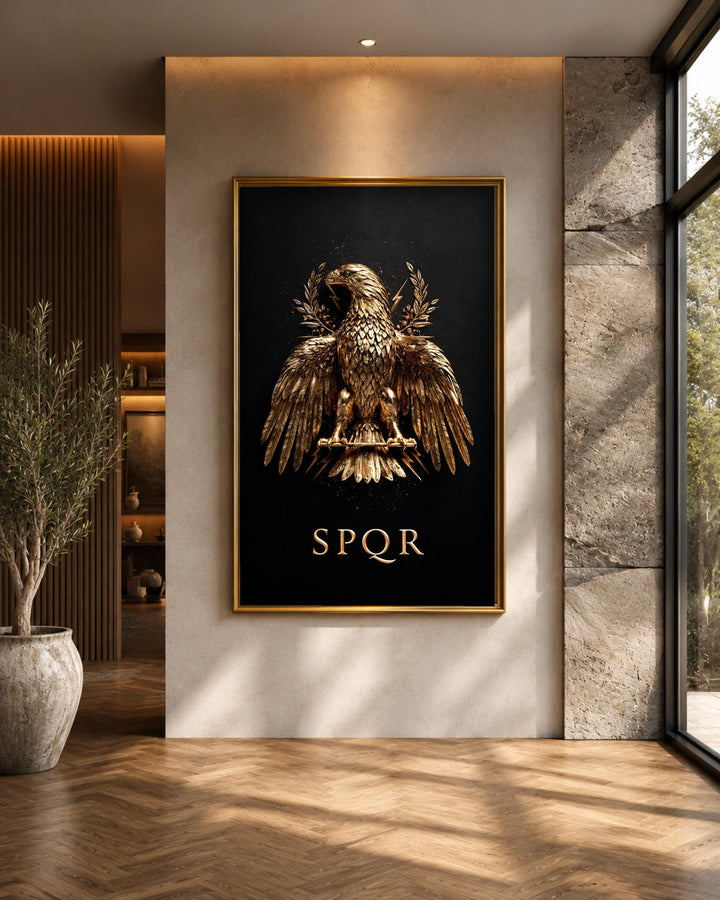 Roman Eagle Print, SPQR Legion Aquila Poster