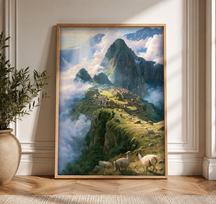 Machu Picchu Art, Inca Empire Print