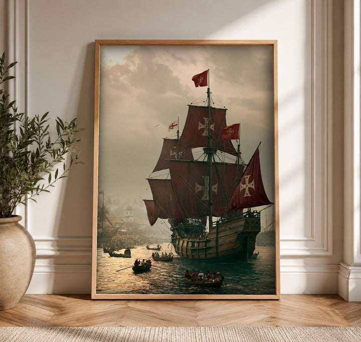Christian Wall Art, Portuguese Armada, Order of Christ Ship