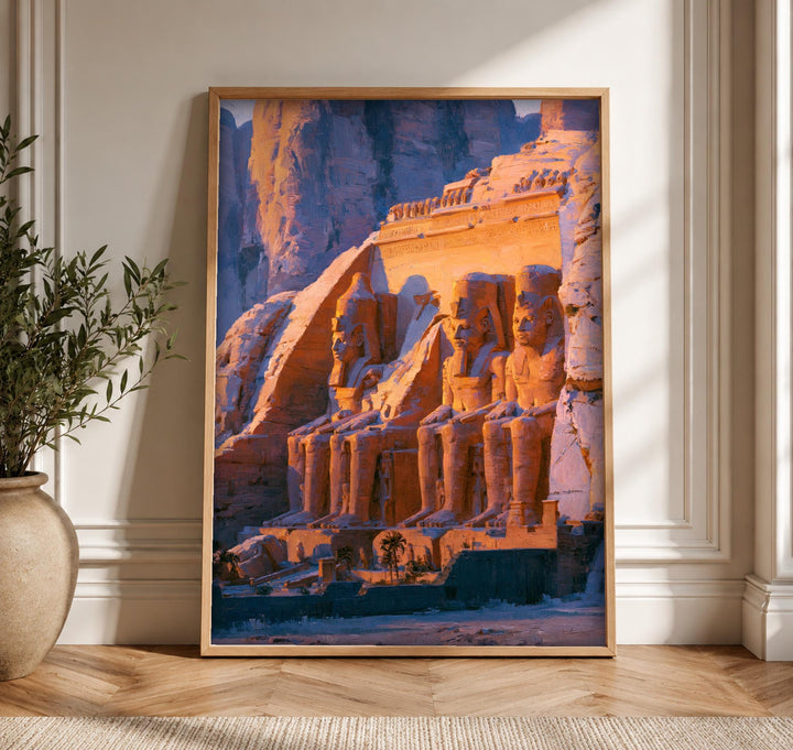 Ancient Egypt Wall Art, Ramesses II Temple Abu Simbel