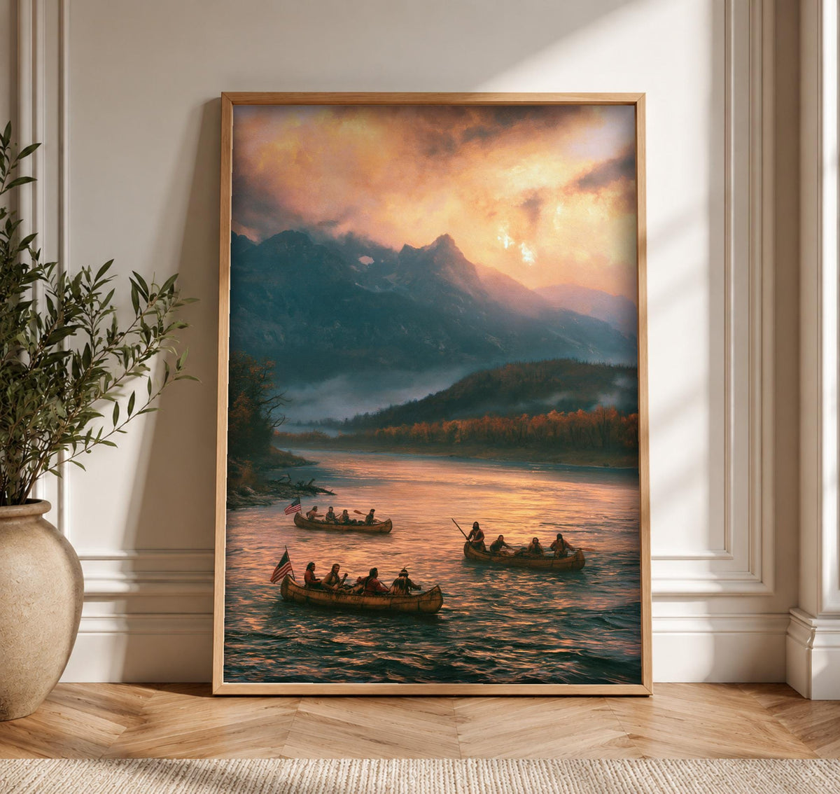American Frontier Art, Lewis Clark Expedition, Patriotic Wall