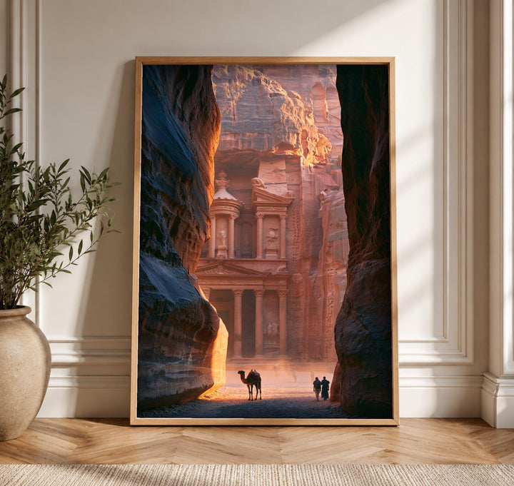 Petra Treasury Art, Nabataean Kingdom Print, Ancient Jordan Poster