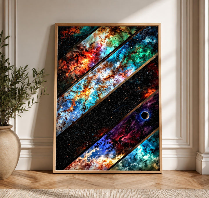 Celestial Star Map, Cosmic Nebula Galaxy Print