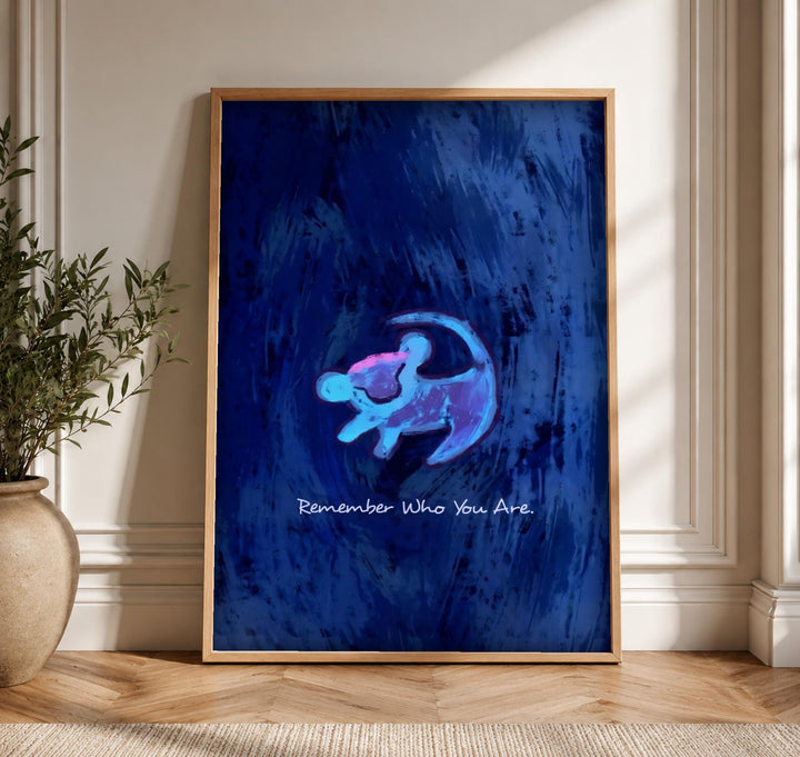 Dark Fantasy Wall Art, Remember Who You Are Lion Print
