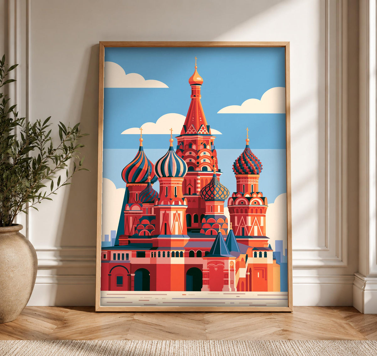 Moscow Wall Art, Saint Basil's Cathedral Russia Poster