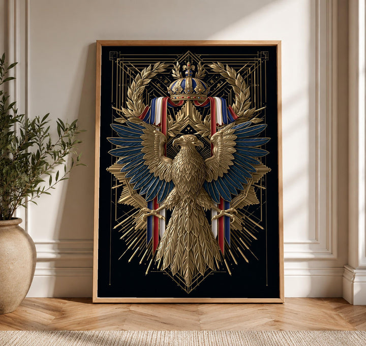 Imperial Eagle Wall Art, Napoleon French Empire Crest Print