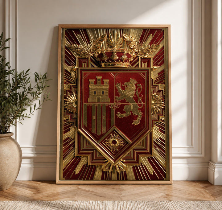 Spanish Coat of Arms, Royal Castile León Shield