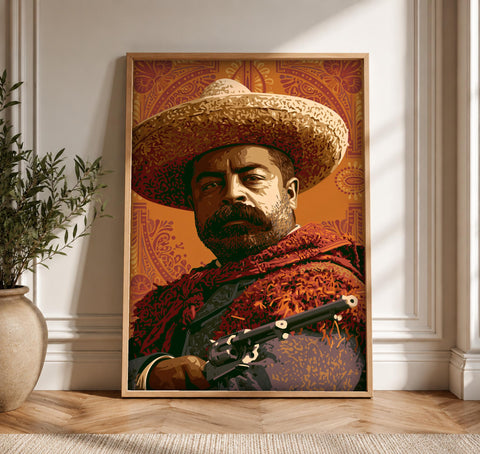 Mexican Folk Art, Revolution Wall Print, Propaganda Poster