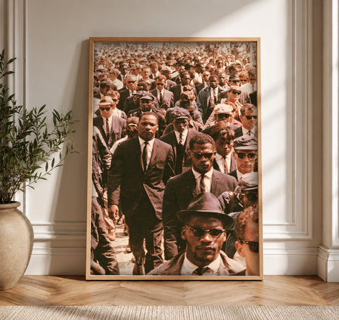 African American Art, Civil Rights March Print