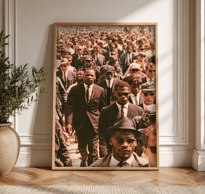 African American Art, Civil Rights March Print