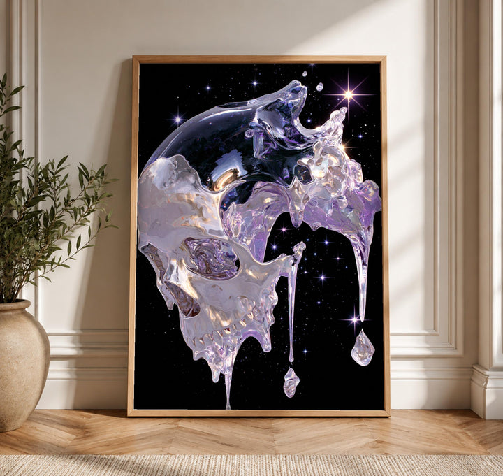 Hypebeast Decor, Cosmic Skull, Dark Academia Art