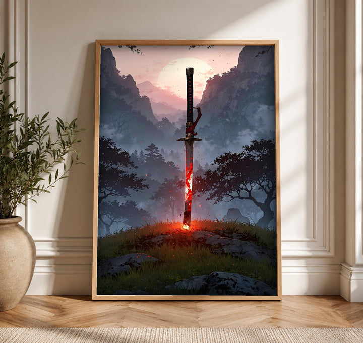 Dark Fantasy Sword Art, Legendary Blade Print