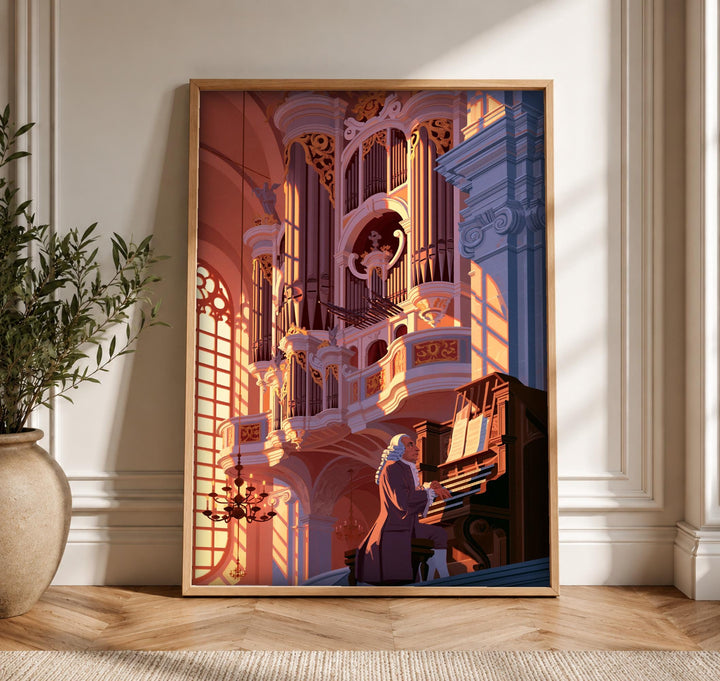 Christian Wall Art, Johann Sebastian Bach Organ Print