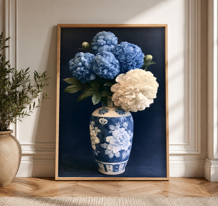 China Porcelain Art, Imperial Peony Botanical Print
