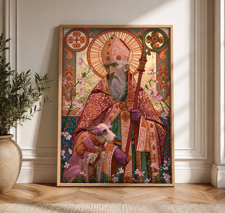 Christian Wall Art, Orthodox Bishop Saint Icon Print