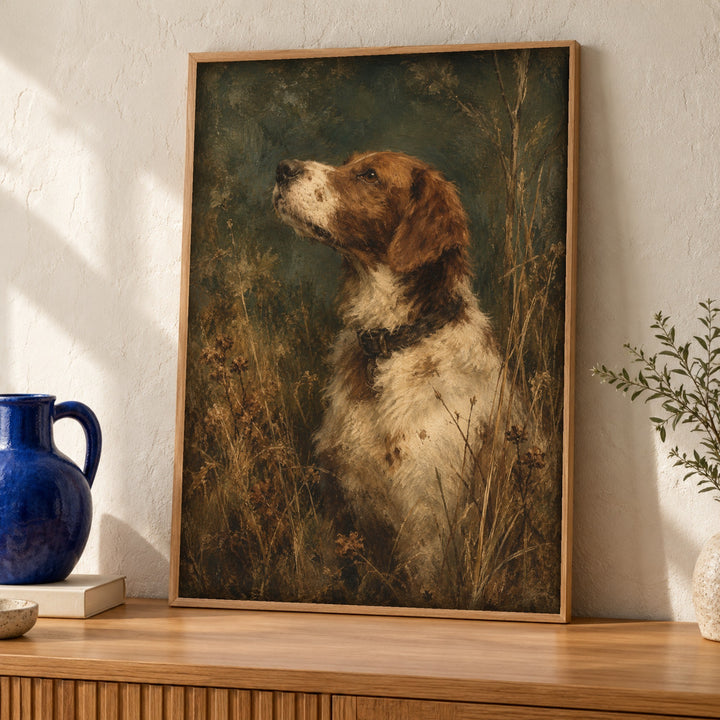 Dog painting, Hound portrait, Country decor