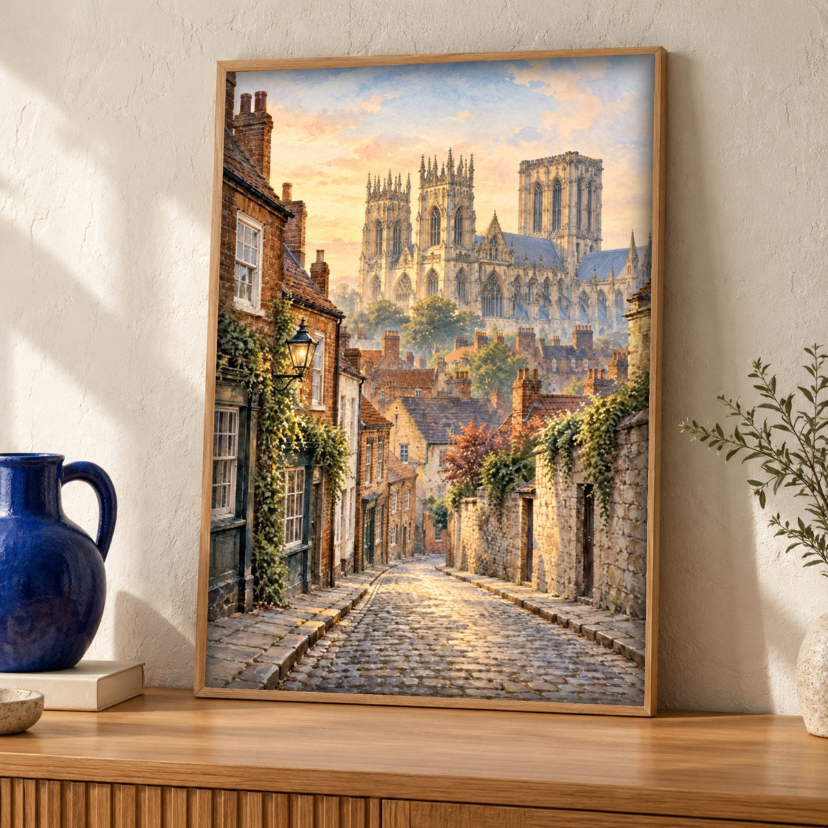 Yorkshire Print — York Minster — Framed room mockup